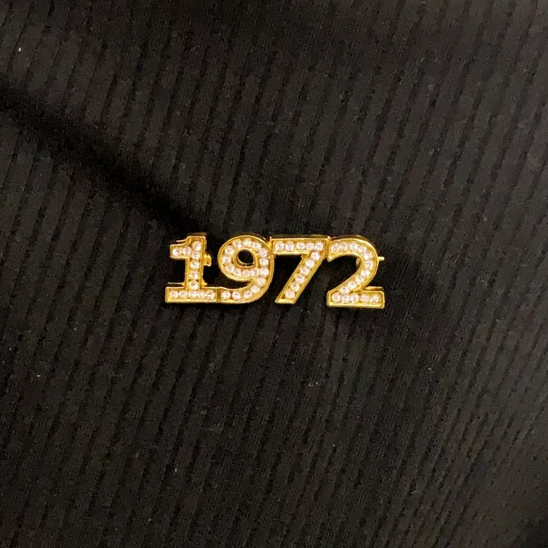 1972 Crystal Gold Pro-Life Pin