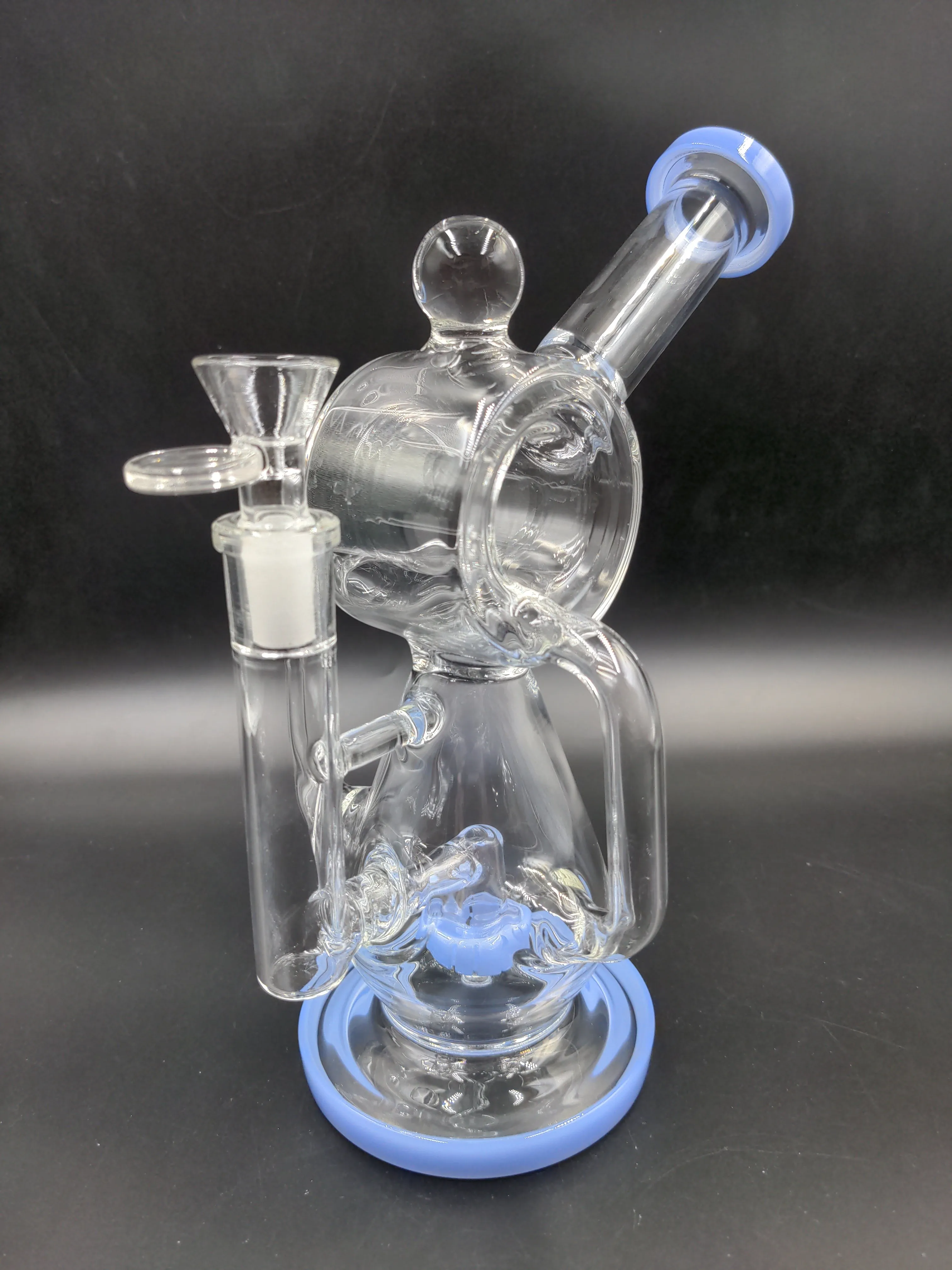 9.5 Infyniti Barrel Recycler W/ Showerhead Diffuser Bong