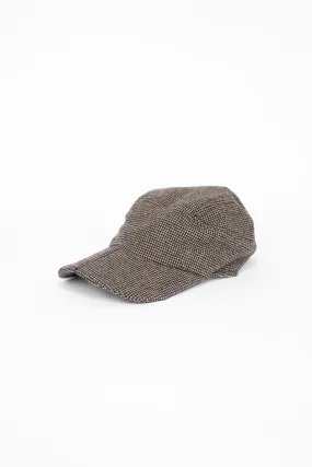 95_30 Cap Hat Pied-De-Poule Coffee