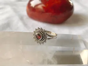 Garnet Evanora Ring