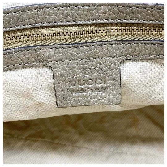 Gucci Bag Soho Medium Metallic Light Gold Tote