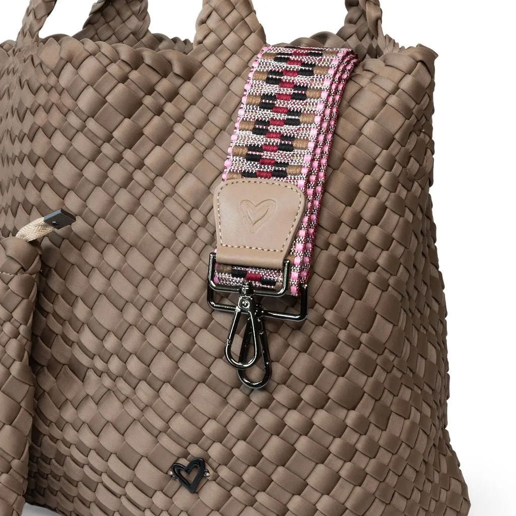 London Large Woven Tote - Buff