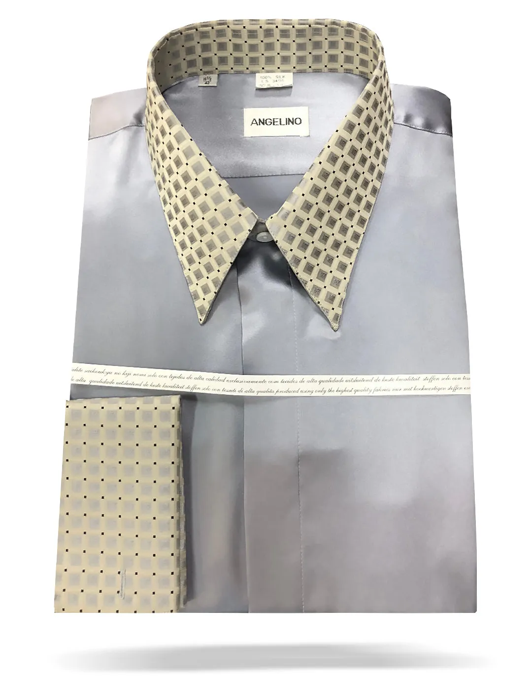 Men's Fashion Silk Shirt 153E