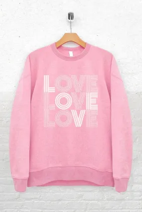 Sudadera LOVE rosa