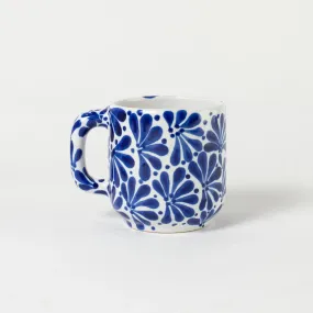 Taza vajilla de pluma Azul