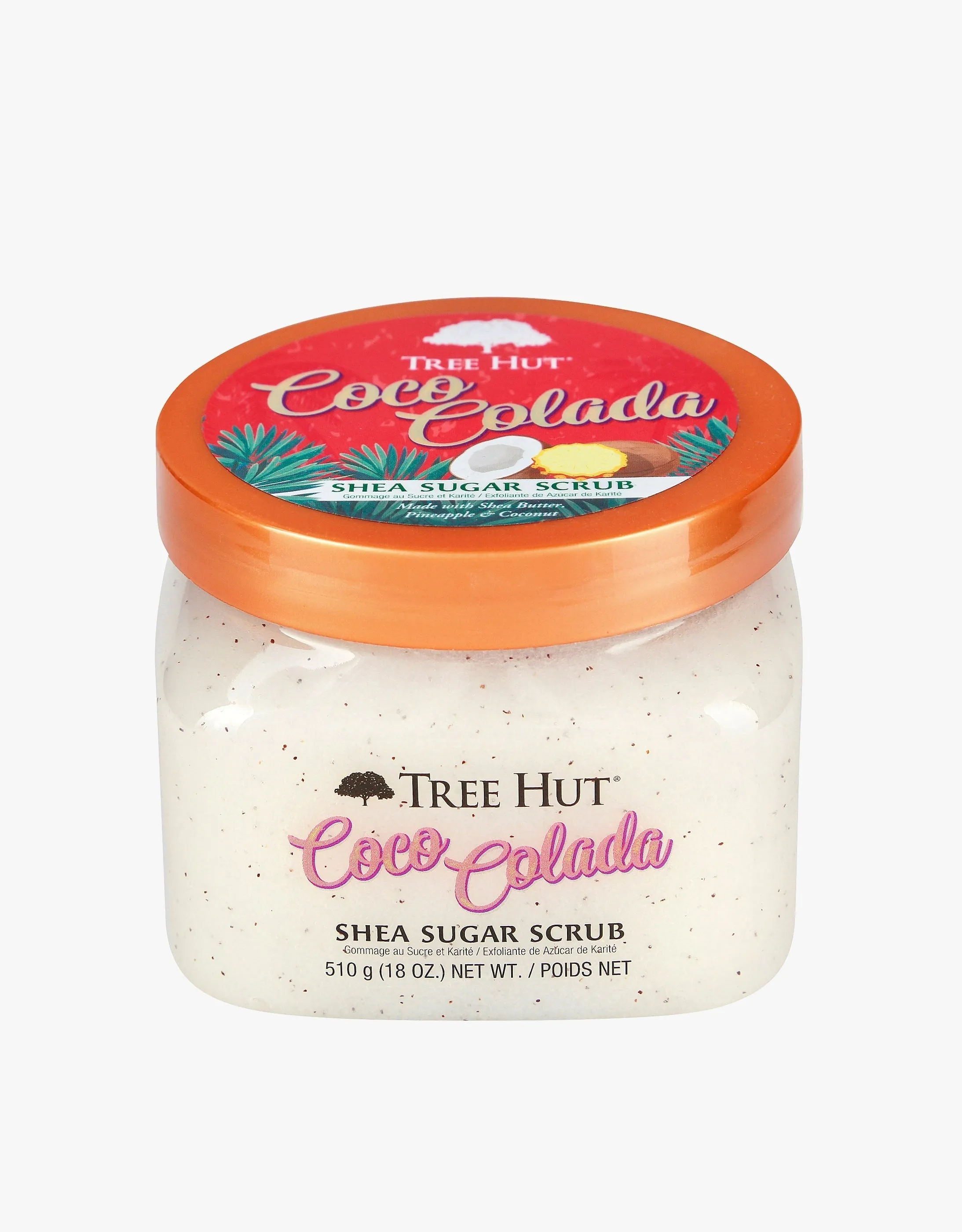 TREEHUT Coco Colada Exfoliante de Azúcar con Karité